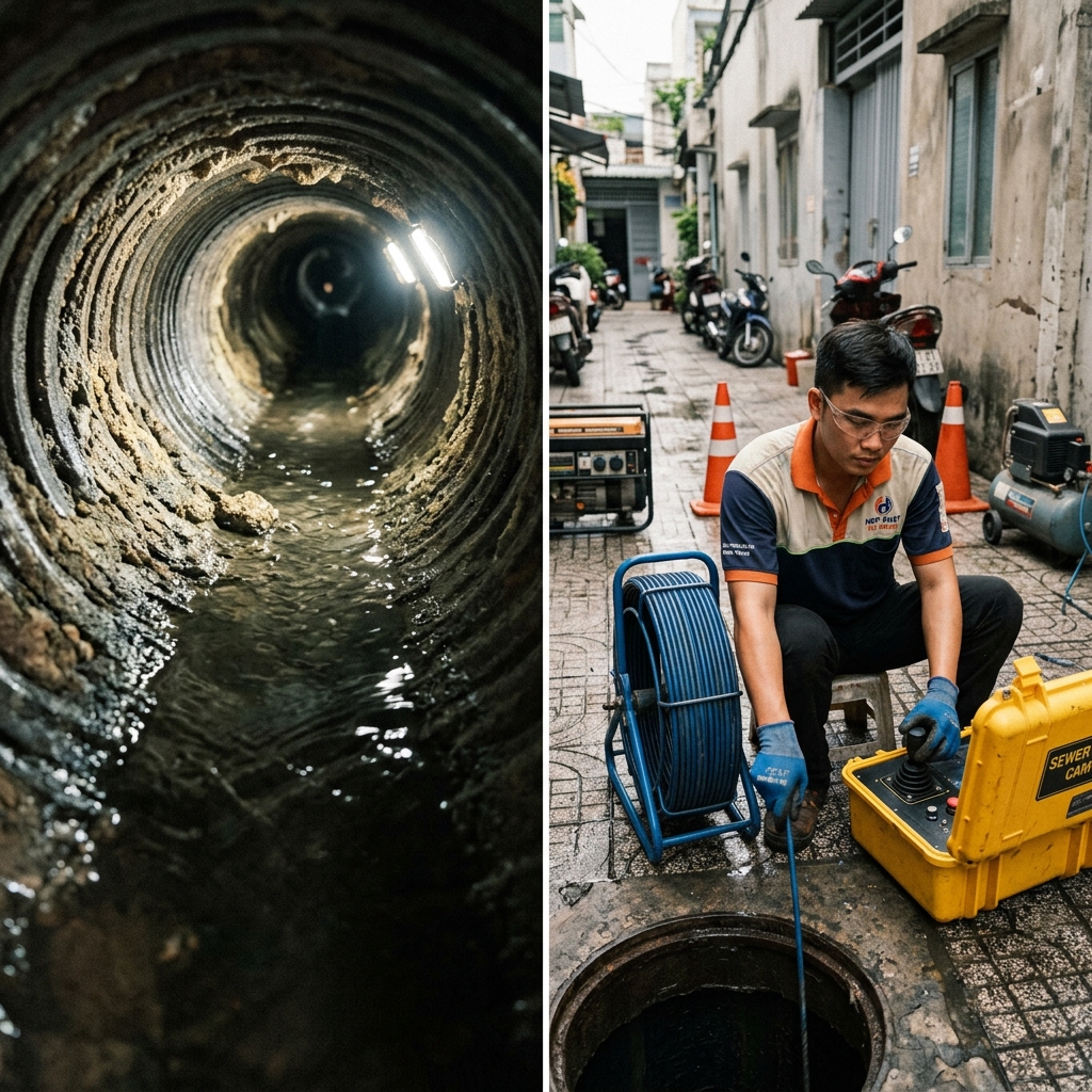 Camera nội soi có cần thiết khi thông cống? Khi nào nên và không nên dùng