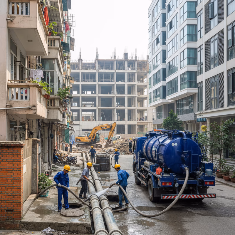 Thông Tắc Cống Quận Hoàng Mai: Giải Pháp Cho Khu Tập Thể Cũ Và KĐT Mới