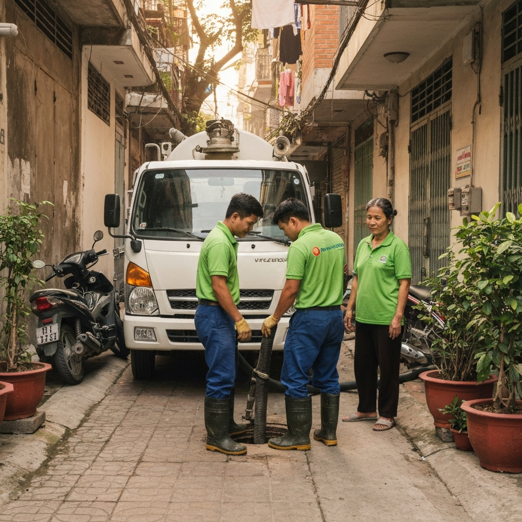 Hút bể phốt Hà Nội giá rẻ