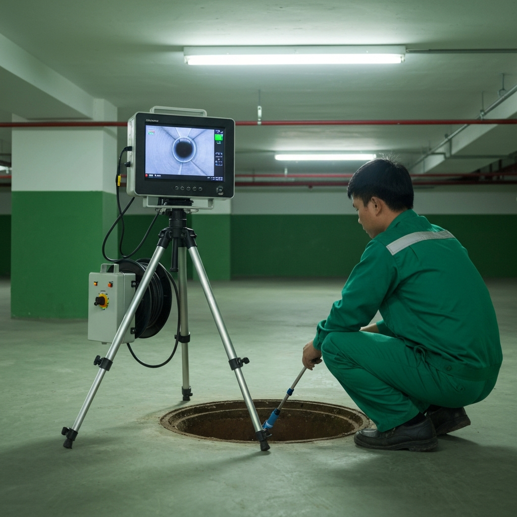 Camera nội soi kiểm tra đường ống