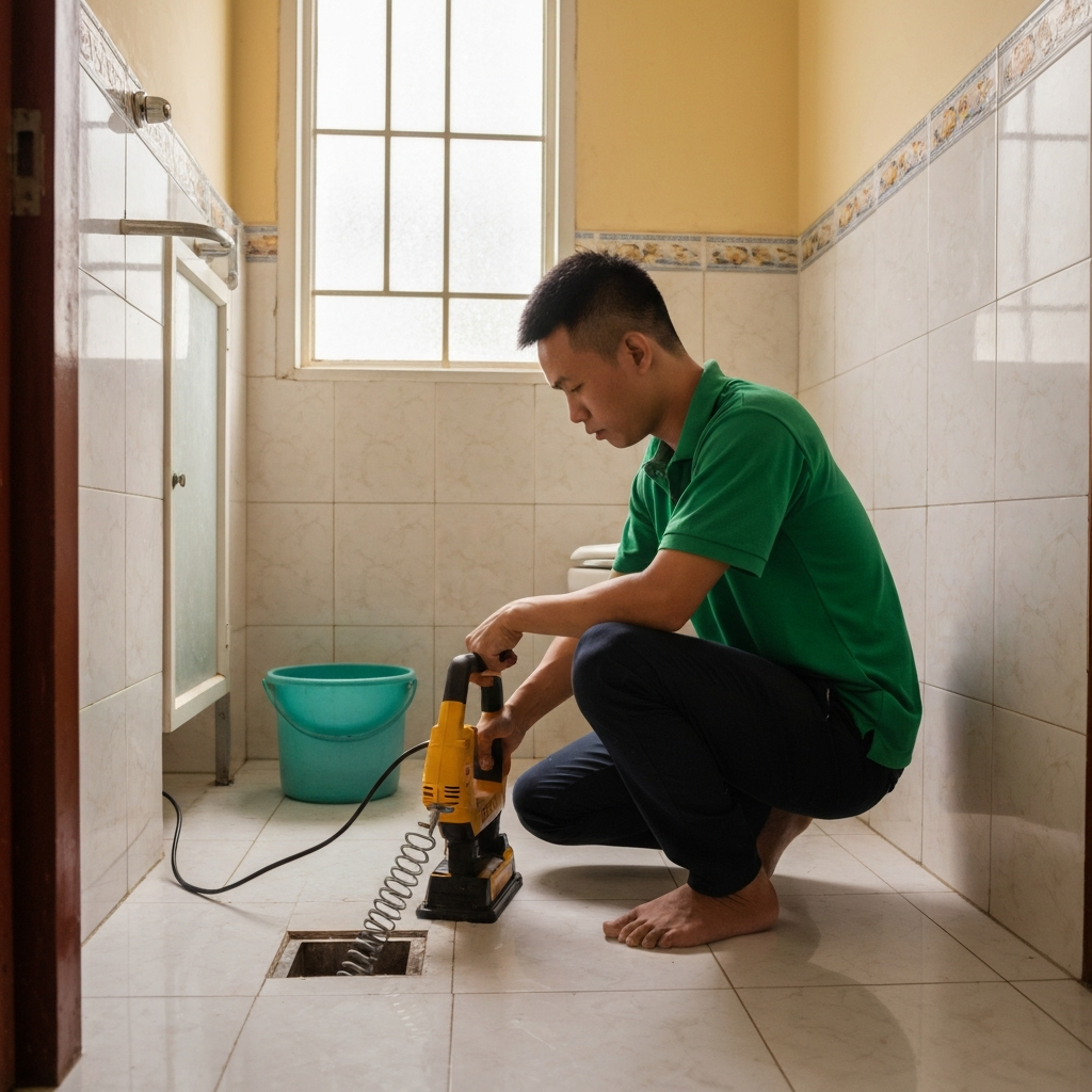 Thông tắc cống giá rẻ tại nhà Hà Nội